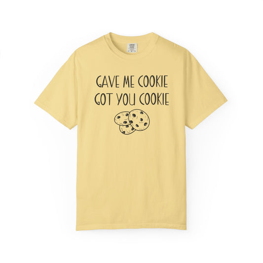 Funny Cookie T-Shirt - Unisex Garment-Dyed Tee for Food Lovers