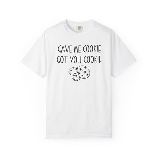 Funny Cookie T-Shirt - Unisex Garment-Dyed Tee for Food Lovers
