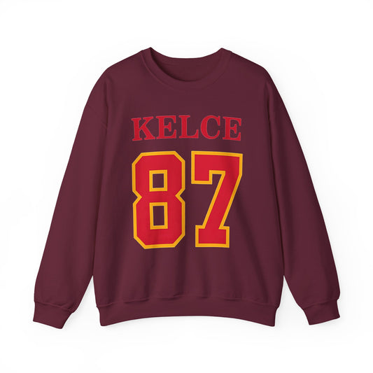 Football Fan Sweatshirt - Kelce 87 Unisex Crewneck