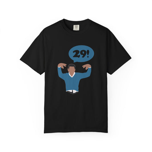 Birthday Celebration Unisex Garment-Dyed T-Shirt with '29!' Design